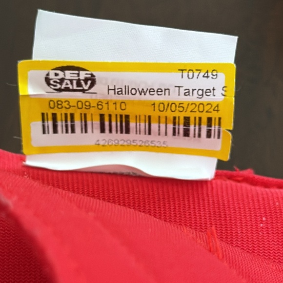 Target Red & Silver Small Dog or Cat Pet Halloween Costume Sz XS - Picture 7 of 7